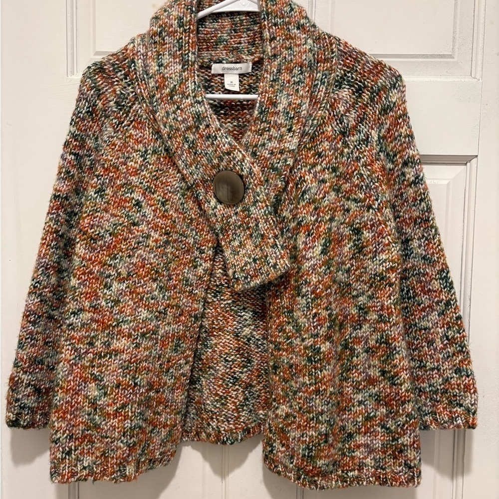 Dressbarn Multicolor Knit Cardigan